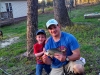 Brian and son with a nice crappie.
