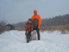 Snowy day of pheasant hunting, cousin Shannon and son Austin